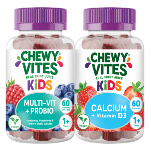 Combo Gummies CHEWY VITES bổ sung Canxi và Vitamin D3 và Gummies CHEWY VITES bổ sung Multi-Vit và Probio