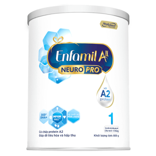 Sữa Enfamil A2 NeuroPro số 1 800g (Infant Formula, 0 – 6 tháng)