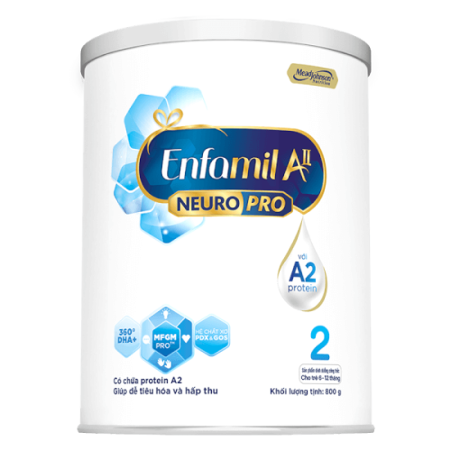 Sữa Enfamil A2 NeuroPro số 2 800g (Follow Up Formula, 6 – 12 tháng tuổi)