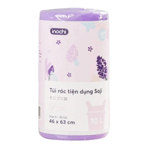 Túi rác tiện dụng Soji 10L x 35 túi (INC, Size S, Hương Lavender)